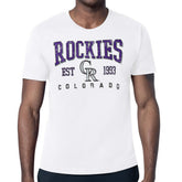 Colorado Rockies Starter Distressed Logo T-Shirt - MLB T-shirts