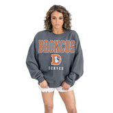 Denver Broncos Gameday Couture Women's Bring Your Energy Oversized Premium Fleece Pullover Sweatshirt | NFL On sale