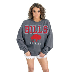 Buffalo Bills Gameday Couture Women's Bring Your Energy Oversized Premium Fleece Pullover Sweatshirt | NFL Near me