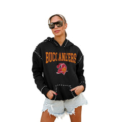 Tampa Bay Buccaneers Gameday Couture Women's Studded Pullover Hoodie | NFL Online