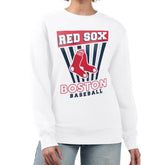 Boston Red Sox Starter Women's Poster Print Team Fleece Pullover Sweatshirt - MLB Pullover