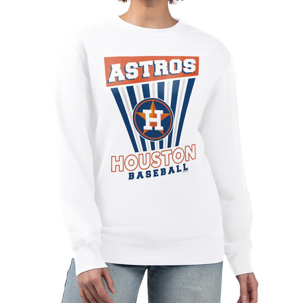 Houston Astros Starter Women's Poster Print Team Fleece Pullover Sweatshirt - MLB Pullover