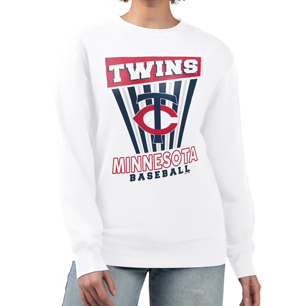 Minnesota Twins Starter Women's Poster Print Team Fleece Pullover Sweatshirt - MLB Pullover