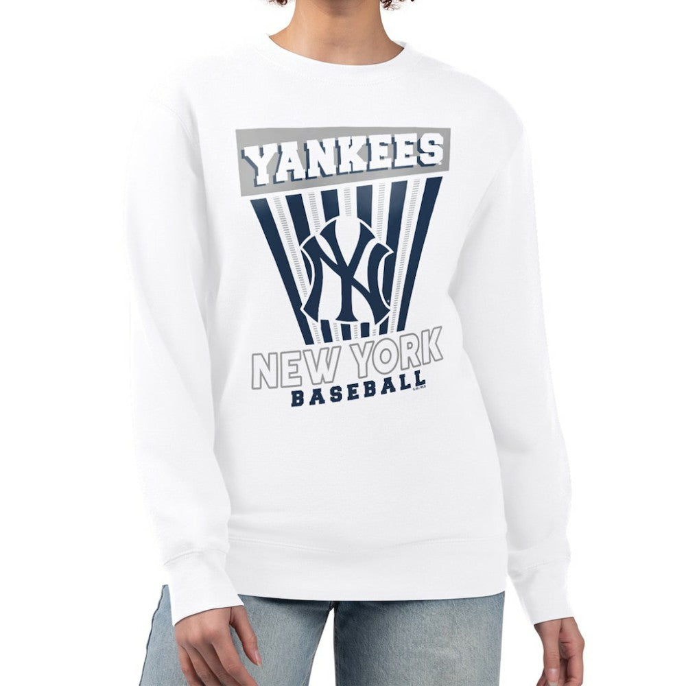 New York Yankees Starter Women's Poster Print Team Fleece Pullover Sweatshirt - MLB Pullover