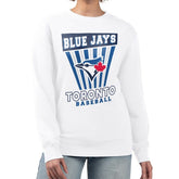 Toronto Blue Jays Starter Women's Poster Print Team Fleece Pullover Sweatshirt - MLB Pullover