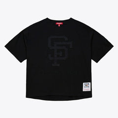 San Francisco Giants Mitchell & Ness Women's Cooperstown Collection Phantom Cropped T-Shirt - MLB T-shirts