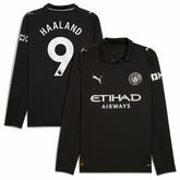 Erling Haaland Manchester City 2025/26 Away Replica Long Sleeve Player Jersey