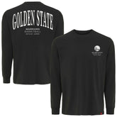 Anthracite Golden State Warriors Sportiqe Unisex Athletic Club Collection Sherwood Relaxed Fit Premium Long-Sleeve T-Shirt sale | NBA