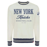 Cream New York Knicks Sportiqe Unisex Athletic Club Collection Ellington Premium Sweatshirt | NBA