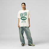 New York Jets Women's Logo Rise Boyfriend T-Shirt | NFL Hot