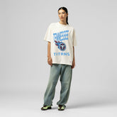 Tennessee Titans Women's Logo Rise Boyfriend T-Shirt | NFL Hot