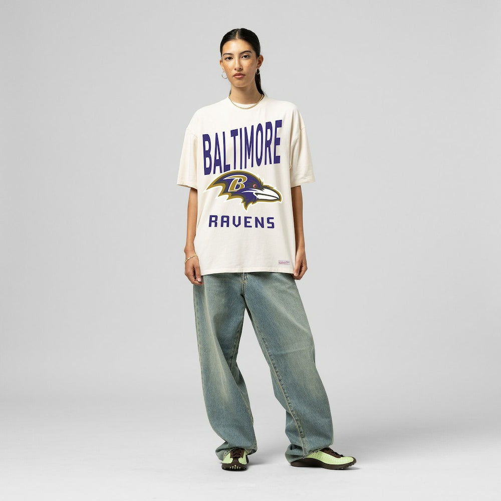 Baltimore Ravens Women's Logo Rise Boyfriend T-Shirt | NFL Sale