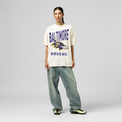 Baltimore Ravens Women's Logo Rise Boyfriend T-Shirt | NFL Sale