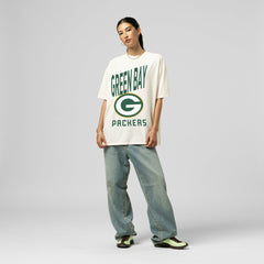 Green Bay Packers Women's Logo Rise Boyfriend T-Shirt | NFL New