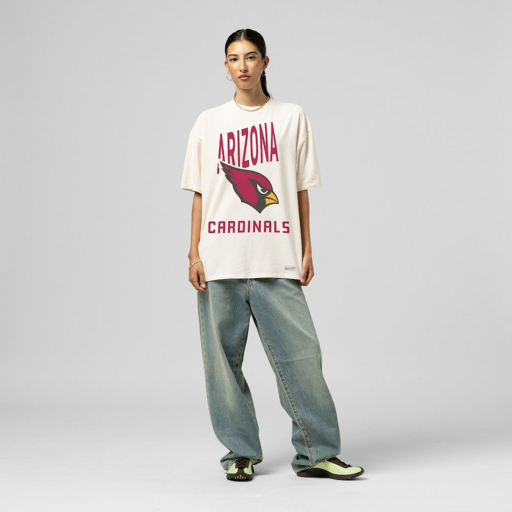 Arizona Cardinals Women's Logo Rise Boyfriend T-Shirt | NFL Outlet