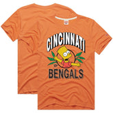 Cincinnati Bengals Homage x The Simpsons Unisex Tri-Blend T-Shirt | NFL Hot