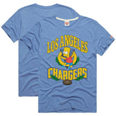 Los Angeles Chargers Homage x The Simpsons Unisex Tri-Blend T-Shirt | NFL Discount