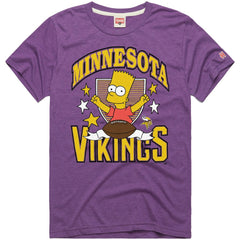 Minnesota Vikings Homage x The Simpsons Unisex Tri-Blend T-Shirt | NFL New