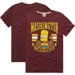 Washington Commanders Homage x The Simpsons Unisex Tri-Blend T-Shirt | NFL On sale