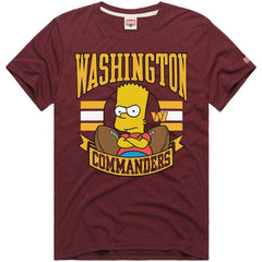 Washington Commanders Homage x The Simpsons Unisex Tri-Blend T-Shirt | NFL On sale