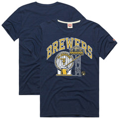 Milwaukee Brewers Homage Hyper Local Refresh Tri-Blend T-Shirt - MLB T-shirts
