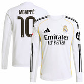 Kylian Mbappé Real Madrid 2025/26 Home Long Sleeve Player Jersey
