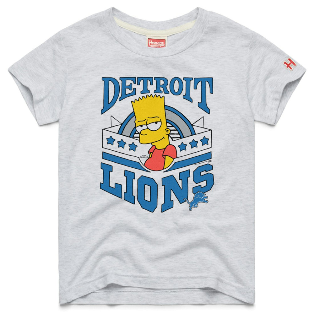 Detroit Lions Homage x The Simpsons Youth Tri-Blend T-Shirt | NFL Sale