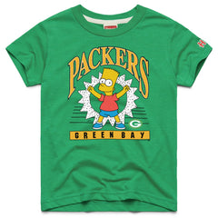 Green Bay Packers Homage x The Simpsons Youth Tri-Blend T-Shirt | NFL Online