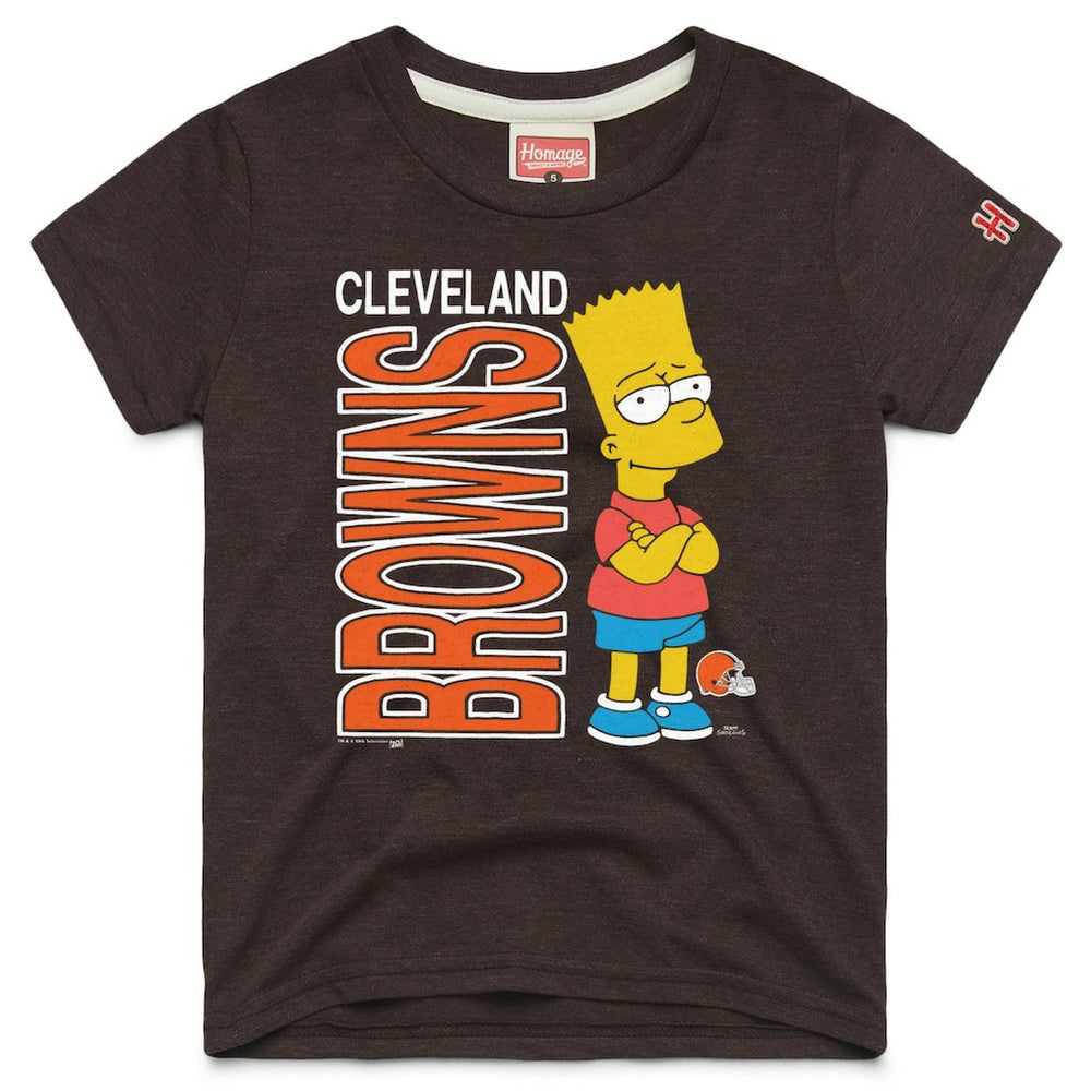 Cleveland Browns Homage x The Simpsons Youth Tri-Blend T-Shirt | NFL Hot