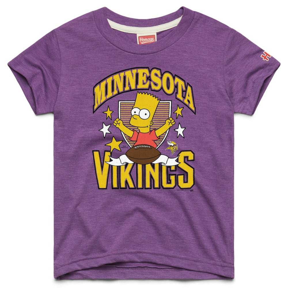 Minnesota Vikings Homage x The Simpsons Youth Tri-Blend T-Shirt | NFL US