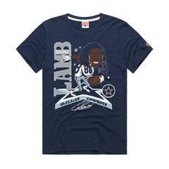 Dallas Cowboys CeeDee Lamb Homage Unisex Caricature Player Graphic Tri-Blend T-Shirt | NFL Sale