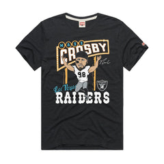 Las Vegas Raiders Maxx Crosby Homage Unisex Caricature Player Graphic Tri-Blend T-Shirt | NFL On sale
