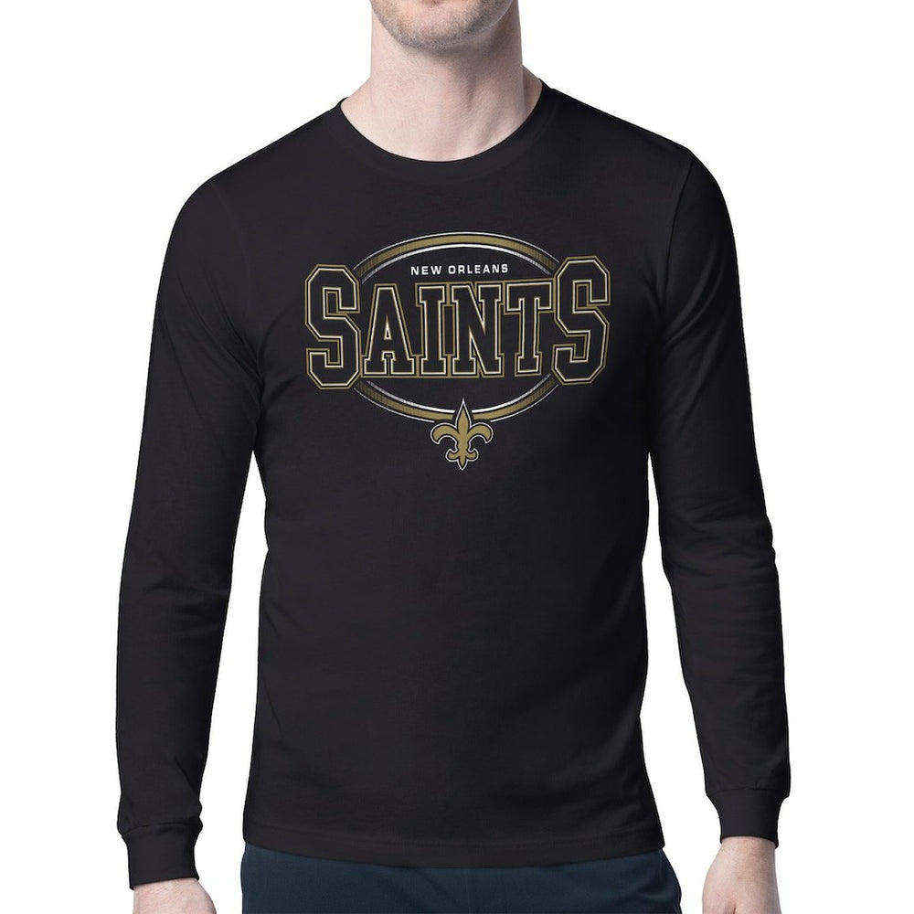 New Orleans Saints Starter Team Track Graphic Long Sleeve T-Shirt | NFL Sale