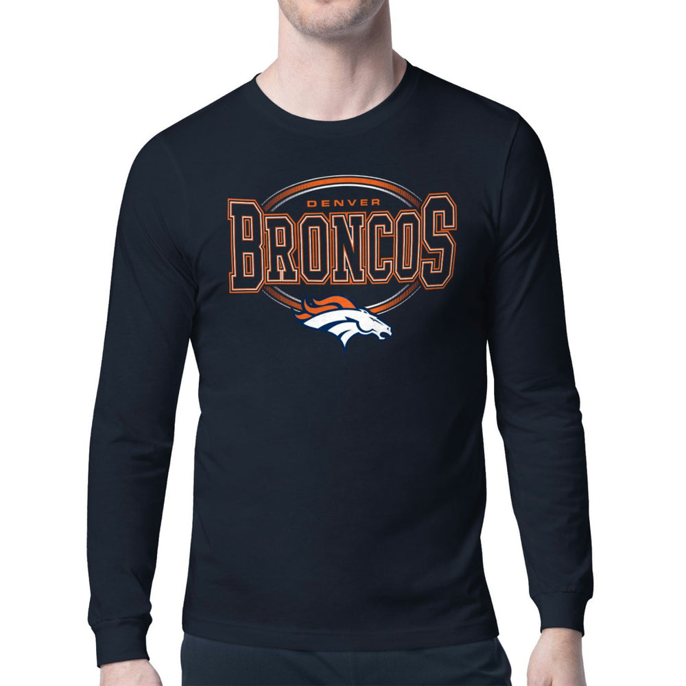 Denver Broncos Starter Team Track Graphic Long Sleeve T-Shirt | NFL Outlet