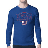 New York Giants Starter Team Track Graphic Long Sleeve T-Shirt | NFL Discount