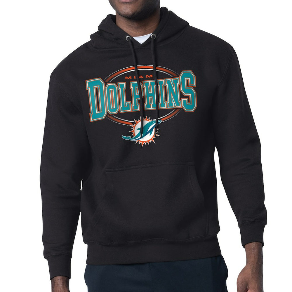 Miami Dolphins Starter Team Track Graphic Pullover Hoodie | NFL Discount
