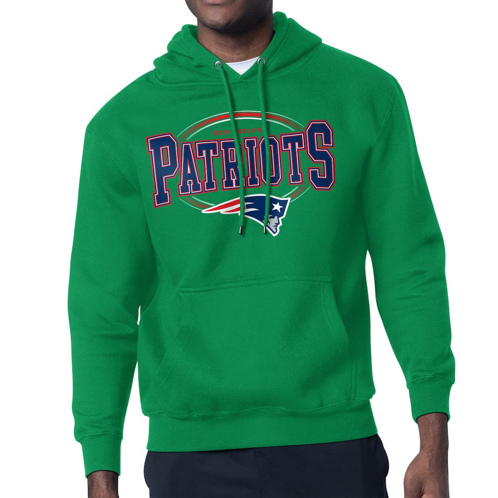 New England Patriots Starter Team Track Graphic Pullover Hoodie | NFL Outlet