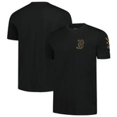 Boston Red Sox New Era Bronze Logo with Cross Bats Established T-Shirt - MLB T-shirts