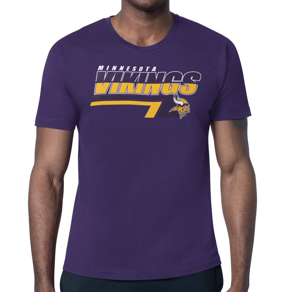 Minnesota Vikings Starter Logo Push Graphic T-Shirt | NFL New