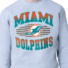 Miami Dolphins Starter Team Grit Graphic Fleece Pullover Sweatshirt | NFL Outlet
