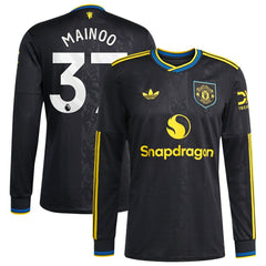 Kobbie Mainoo Manchester United 2025/26 Third Replica Long Sleeve Player Jersey