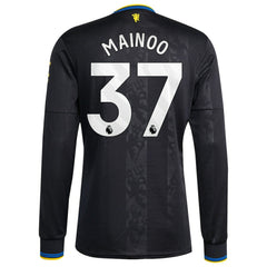 Kobbie Mainoo Manchester United 2025/26 Third Replica Long Sleeve Player Jersey