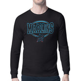 Miami Marlins Starter Team Track Graphic Long Sleeve T-Shirt - MLB T-shirts