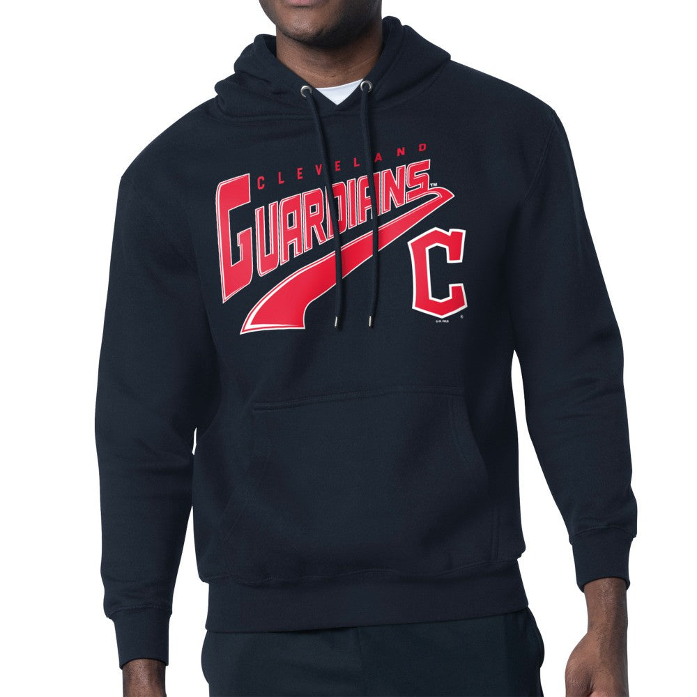 Cleveland Guardians Starter Modern Tailsweep Fleece Tri-Blend Pullover Hoodie - MLB Hoodies