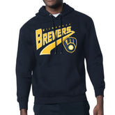 Milwaukee Brewers Starter Modern Tailsweep Fleece Tri-Blend Pullover Hoodie - MLB Hoodies