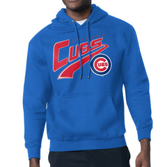 Chicago Cubs Starter Modern Tailsweep Fleece Tri-Blend Pullover Hoodie - MLB Hoodies