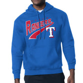 Texas Rangers Starter Modern Tailsweep Fleece Tri-Blend Pullover Hoodie - MLB Hoodies