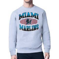Miami Marlins Starter Team Grit Graphic Fleece Pullover Sweatshirt - MLB Pullover