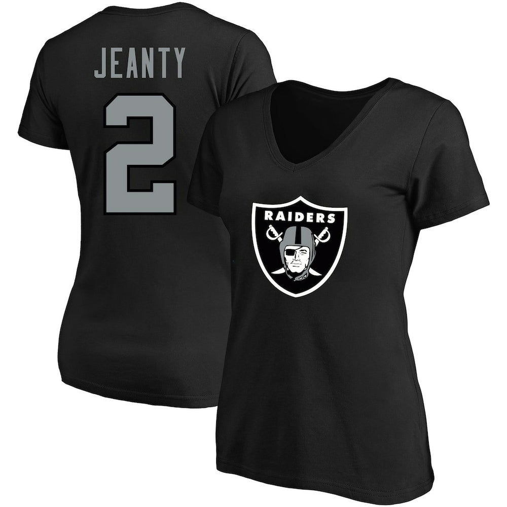 Las Vegas Raiders Ashton Jeanty Women's Plus Size Name & Number T-Shirt | NFL Hot