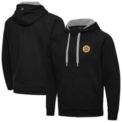 Boston Bruins Antigua Victory Full-Zip Hoodie - NHL Hoodies